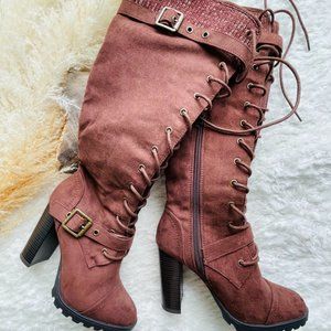 COPY - Lace up high boots
